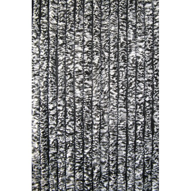Sun Arts vliegengordijn Kattenstaart Wit - grijs - zwart  100x230 cm