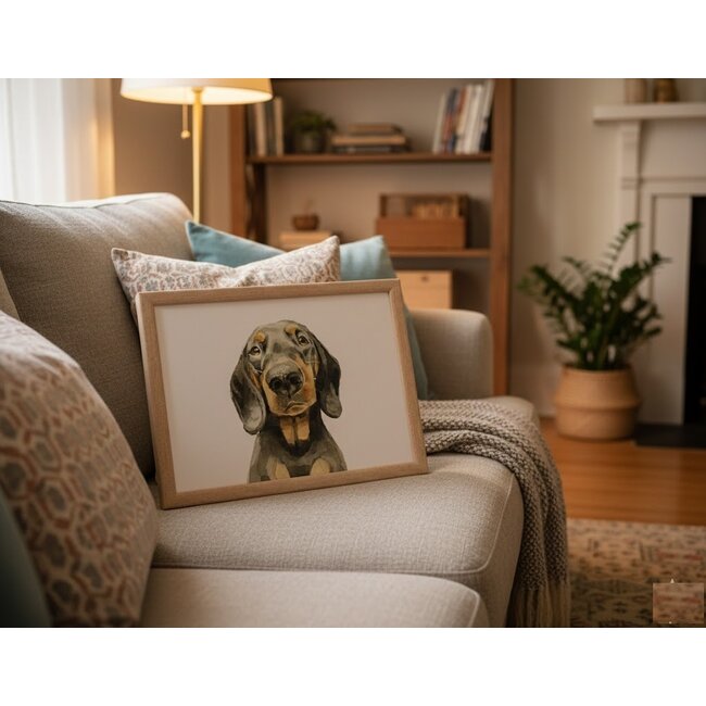 Lesser & Pavey Schootkussen gladharige teckel  44 x 33 x 6  cm