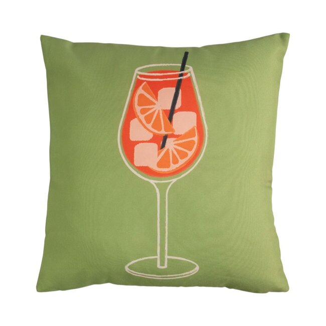 2Lif Spritz Outdoor Kussen groen 45x45cm