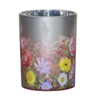 Mars & More Theelichthouder bloemen boeket medium 12cm