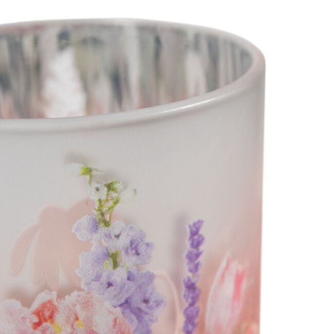 Mars & More Theelichthouder bloemen boeket medium 12cm