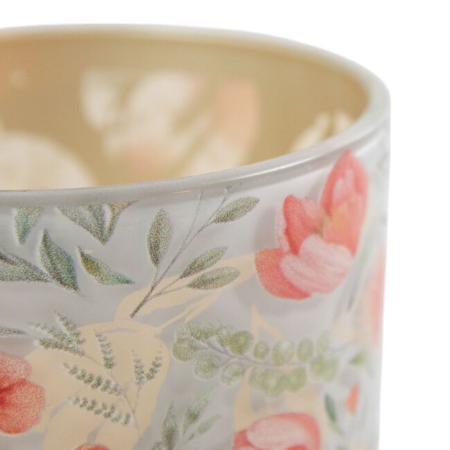 Mars & More Theelichthouder roze tulpen large 18cm