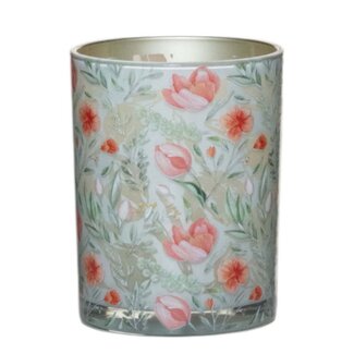 Mars & More Theelichthouder roze tulpen medium 12cm