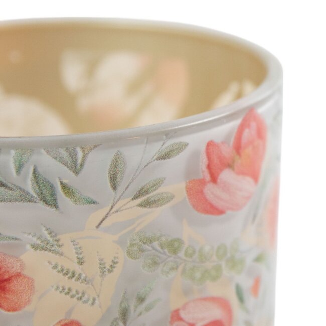 Mars & More Theelichthouder roze tulpen medium 12cm