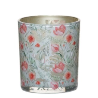 Mars & More Theelichthouder roze tulpen small 8cm