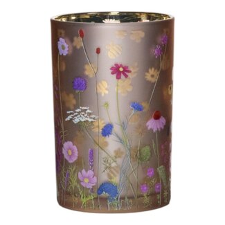 Mars & More Theelichthouder wilde bloemen hommel large 18cm