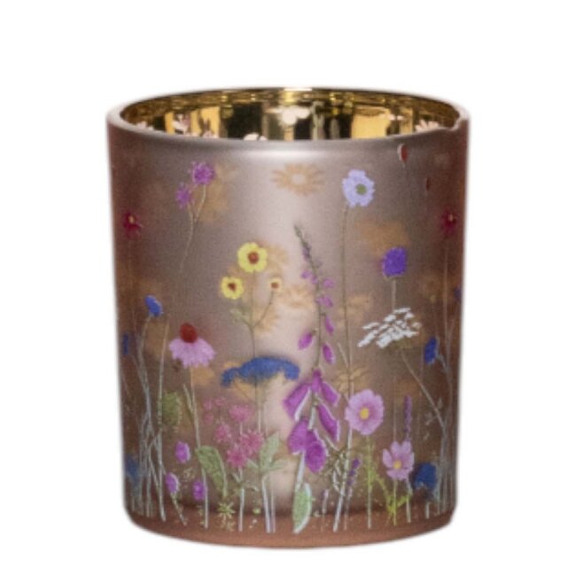 Mars & More Theelichthouder wilde bloemen hommel small 8cm