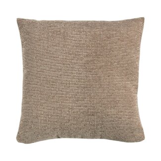 Linen & More Kussen Duchess rib taupe 45x45cm
