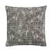 Linen & More Kussen Jacquard bladeren grijs 45x45cm