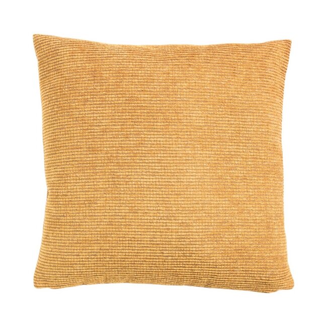 Linen & More Kussen Duchess rib oker 45x45cm