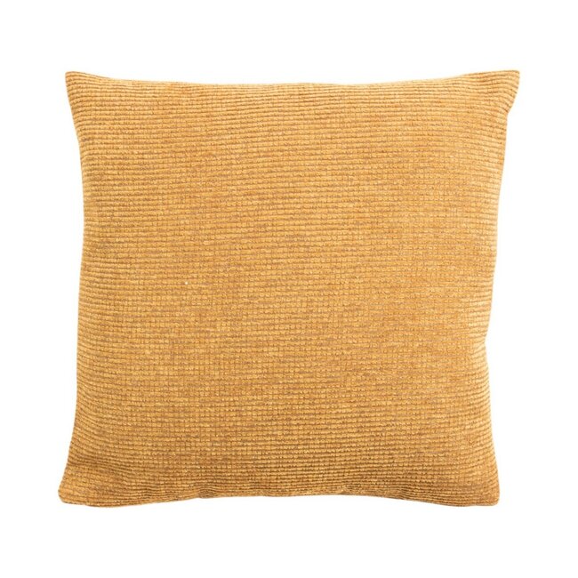 Linen & More Kussen Duchess rib oker 45x45cm