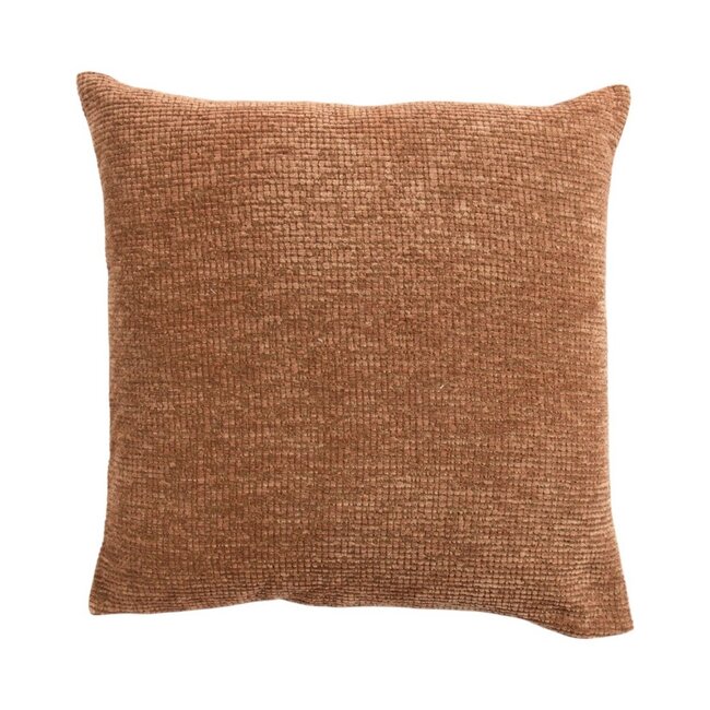 Linen & More Kussen Duchess rib roze 45x45cm