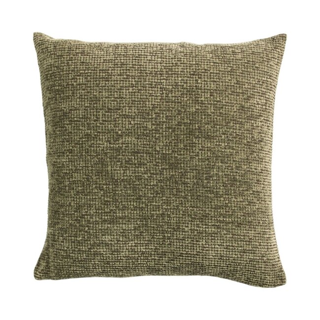 Linen & More Kussen Duchess rib groen 45x45cm