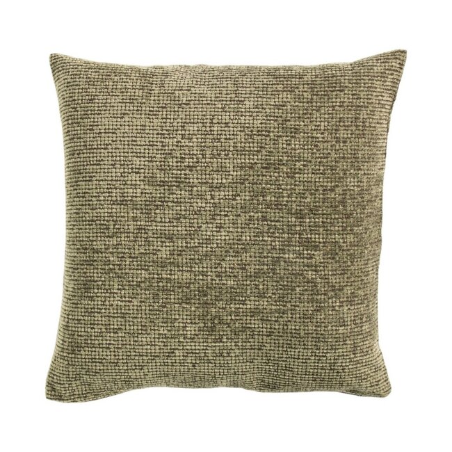 Linen & More Kussen Duchess rib groen 45x45cm