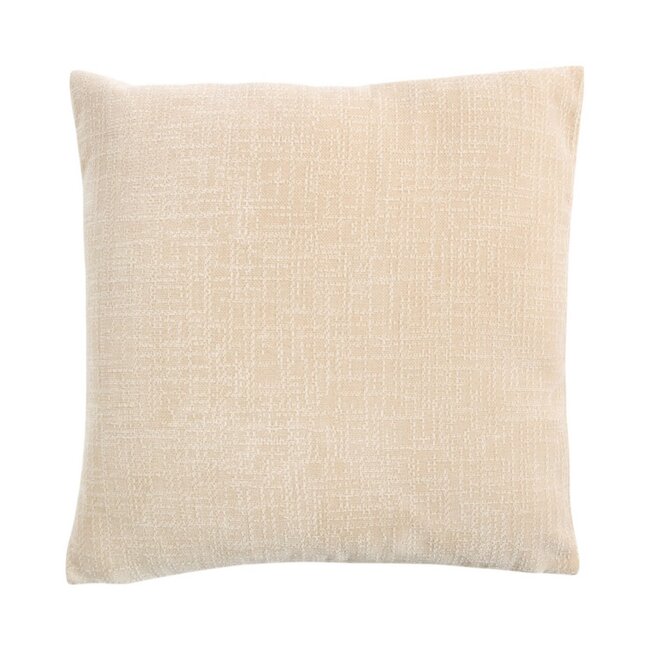 Linen & More Kussen Empress velvet slub beige 45x45cm