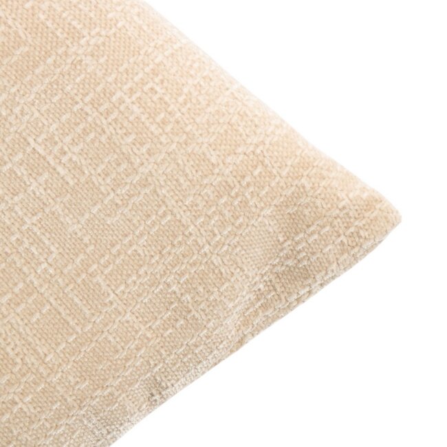 Linen & More Kussen Empress velvet slub beige 45x45cm