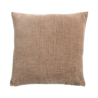 Linen & More Kussen Empress velvet slub taupe 45x45cm
