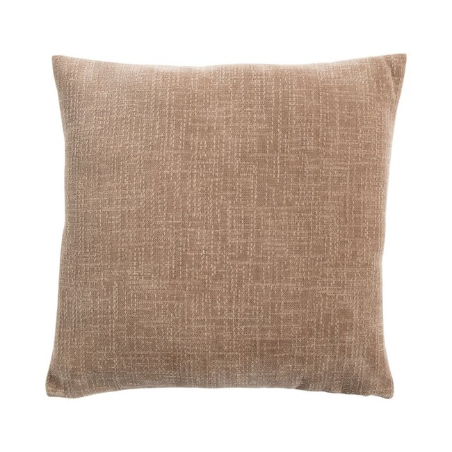 Linen & More Kussen Empress velvet slub taupe 45x45cm