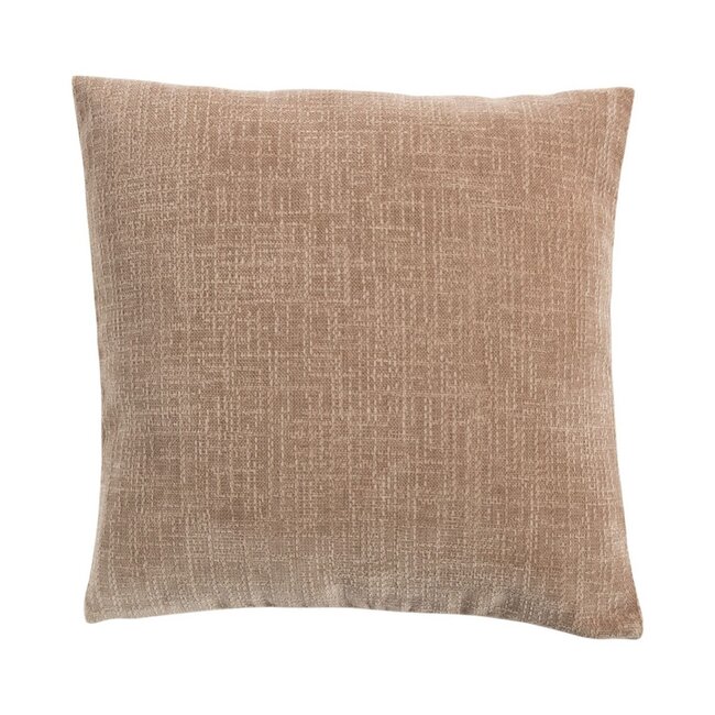 Linen & More Kussen Empress velvet slub taupe 45x45cm