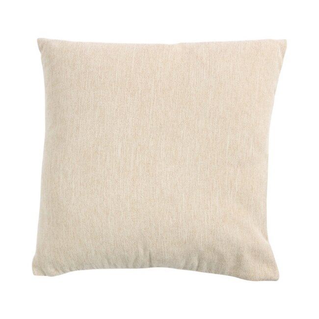 Linen & More Kussen Queen chenille beige 45x45cm