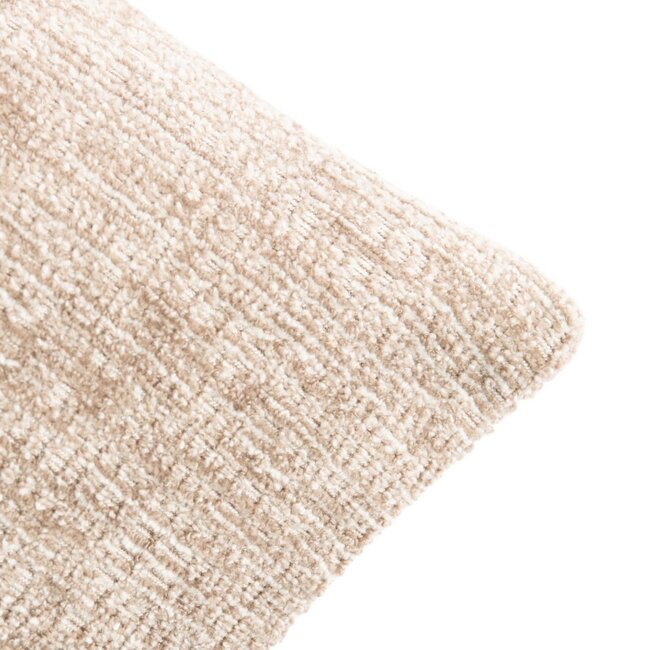 Linen & More Kussen Baroness bouclé melange taupe 45x45cm