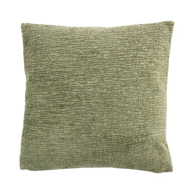 Linen & More Kussen Baroness bouclé melange groen 45x45cm