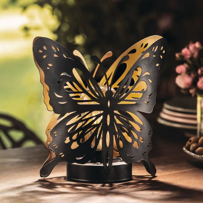 Dream-Garden Decoratieve solar lamp vlinder 22 x 10  cm