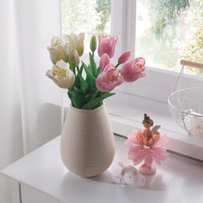 Dream-Living Decoratie figuren bloemenfee set van 2