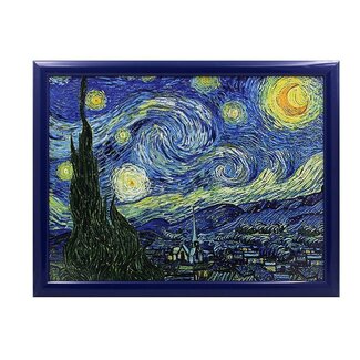 Lesser & Pavey Schootkussen Laptray –  De sterrennacht van Vincent van Gogh 44 x 34 x 6 cm