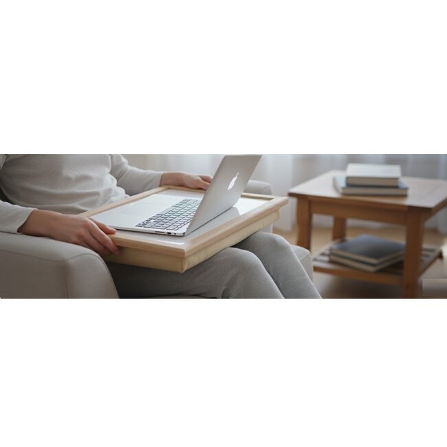 Lesser & Pavey Schootkussen laptray  Bordercollie  en hanen 44x33x6cm