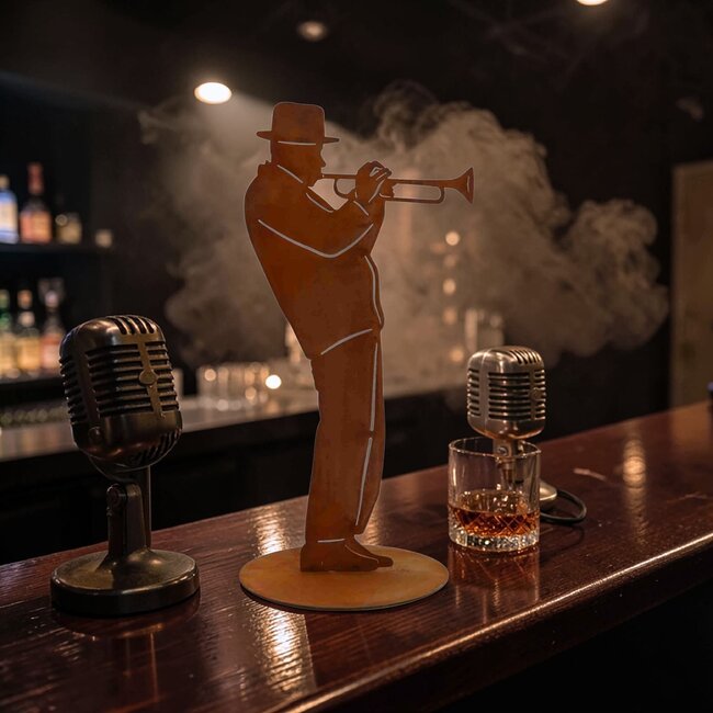 Dream-Living Handgemaakte trompettist roest  40 cm