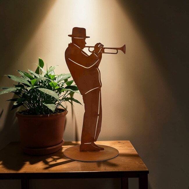 Dream-Living Handgemaakte trompettist roest  40 cm