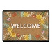 Dream-Living kokos deurmat welcome bloemen 60 x 40 cm