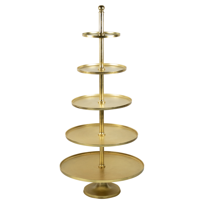 Mars & More etagère rond goud 5 lagen 150cm