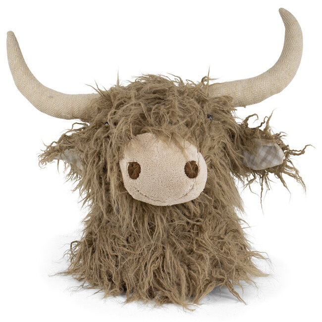 Mars & More knuffel schotse hooglander wandkop bruin 40cm