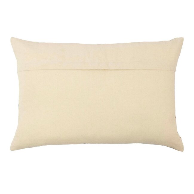 Mars & More kussen geborduurd wilde bloemen roze chrysant 40x60cm