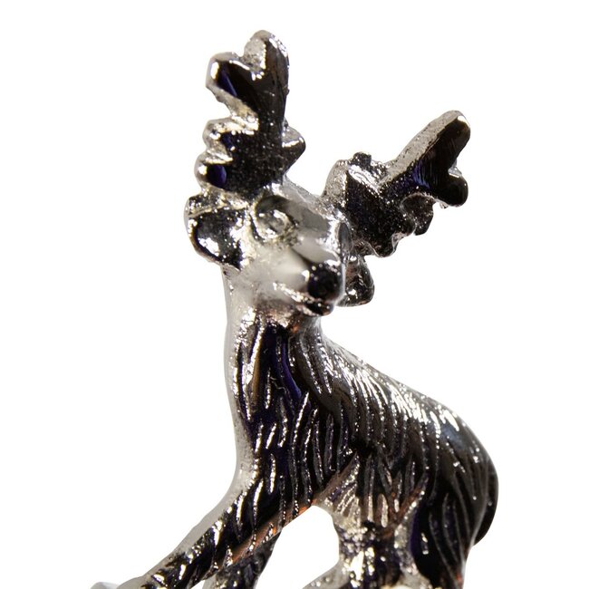 Mars & More Wijnstopper rendier zilver 15x8x2cm