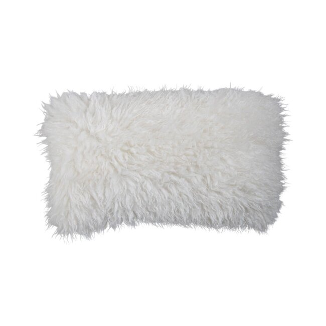 Mars & More Cushion tibetan lamb off-white 30x50 cm