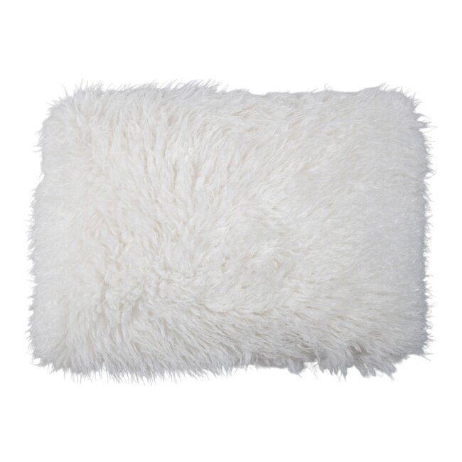 Mars & More Cushion tibetan lamb off-white 40x60 cm