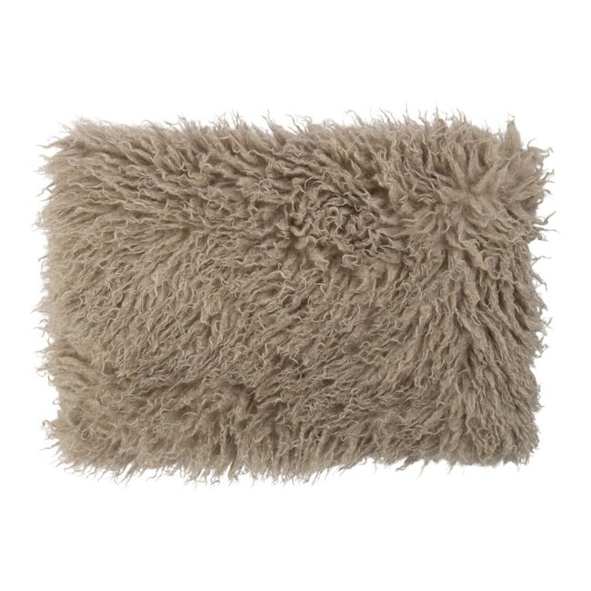 Mars & More Cushion tibetan lamb grey 40x60 cm