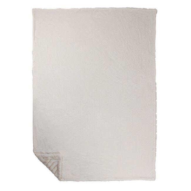 Linen & More Plaid Abstracte Lijnen Off White 140x200cm