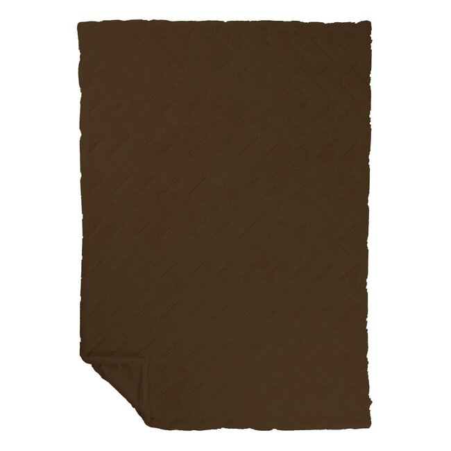 Mars & More Plaid Zig Zag Taupe 140x200cm