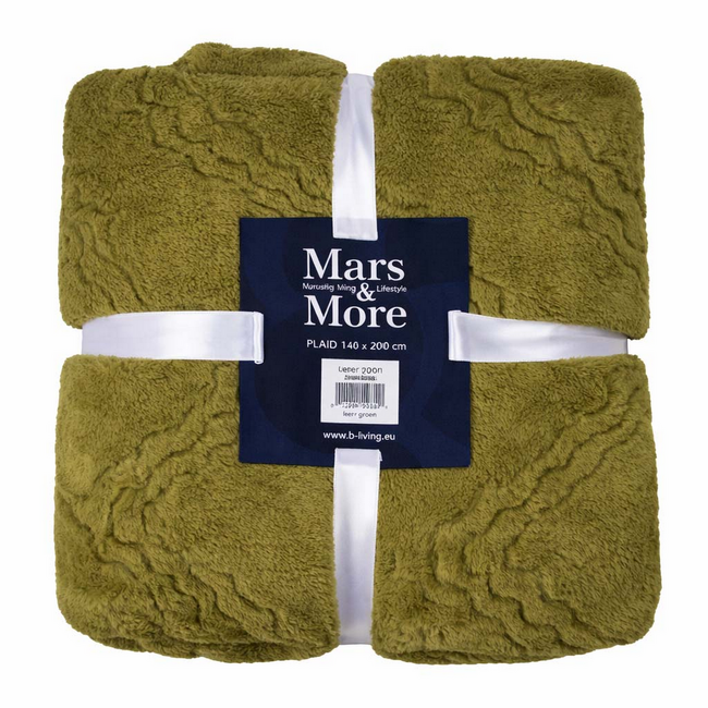 Mars & More Plaid Zig Zag Groen 140x200cm