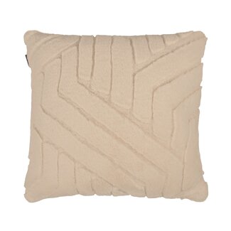 Linen & More Kussen Abstracte Lijnen Beige 45x45cm