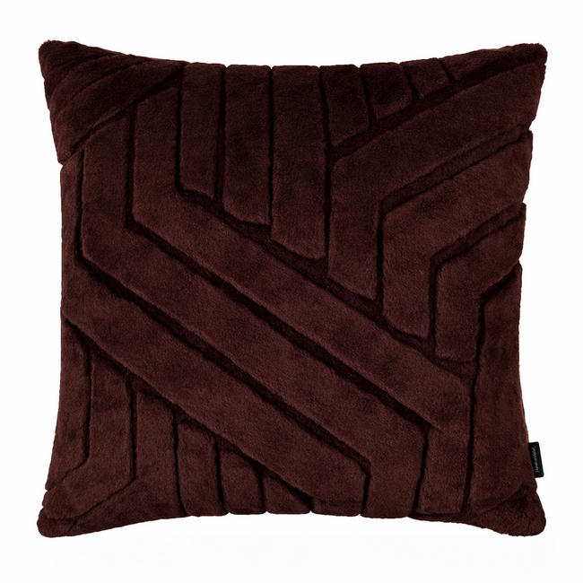 Linen & More Kussen Abstracte Lijnen Bruin 45x45cm