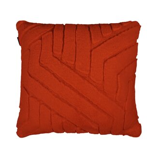 Linen & More Kussen Abstracte Lijnen Oranje 45x45cm