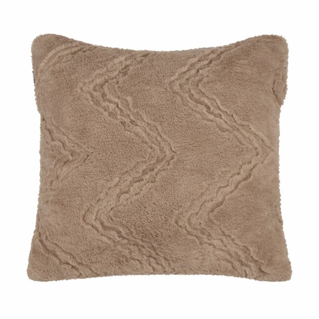 Linen & More Kussen Zig Zag Taupe 45x45cm