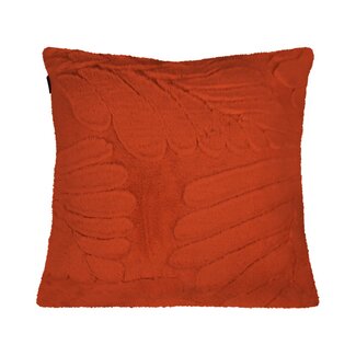 Linen & More Kussen Bladeren Oranje 45x45cm