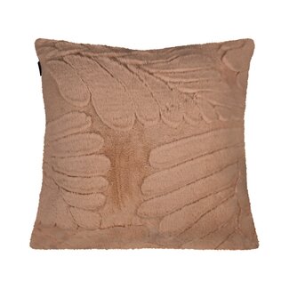 Linen & More Kussen Bladeren Roze 45x45cm