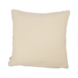 Linen & More Nova Kussen Mousseline crème 45x45cm